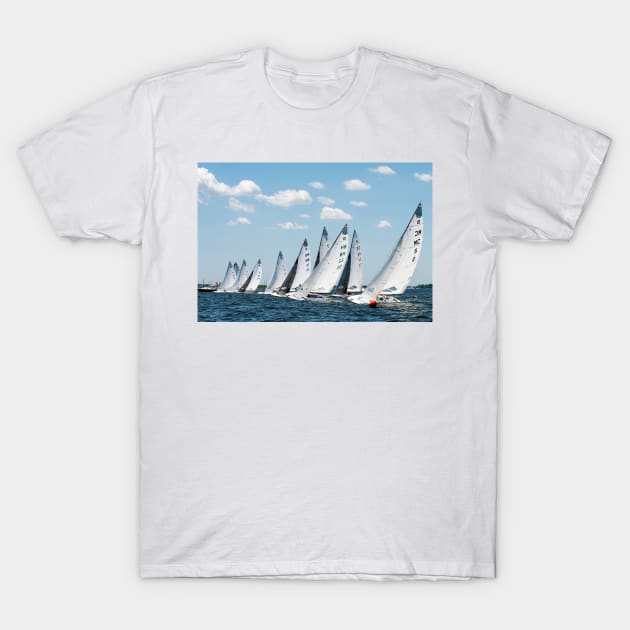 E-Scows at the Start T-Shirt by fparisi753